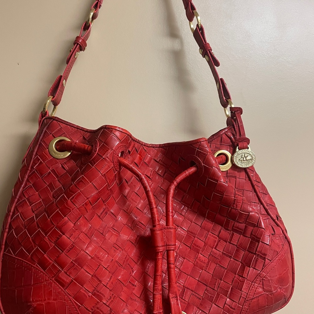 COPY - NWOT Brahmin Red Dragon Braided Handbag - Picture 2 of 10